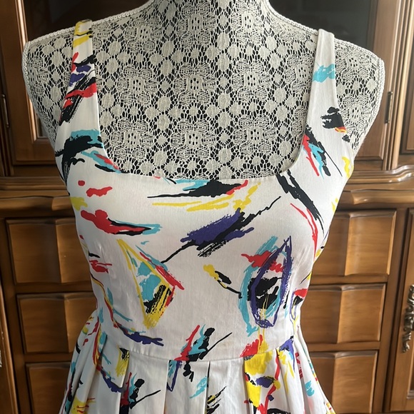 BB Dakota Colorful Spring Dress Size Small - Picture 2 of 7